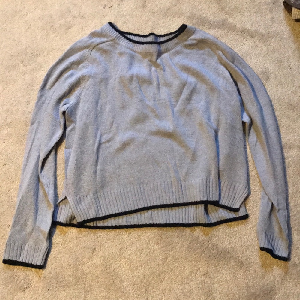 Boxy lavender cotton sweater